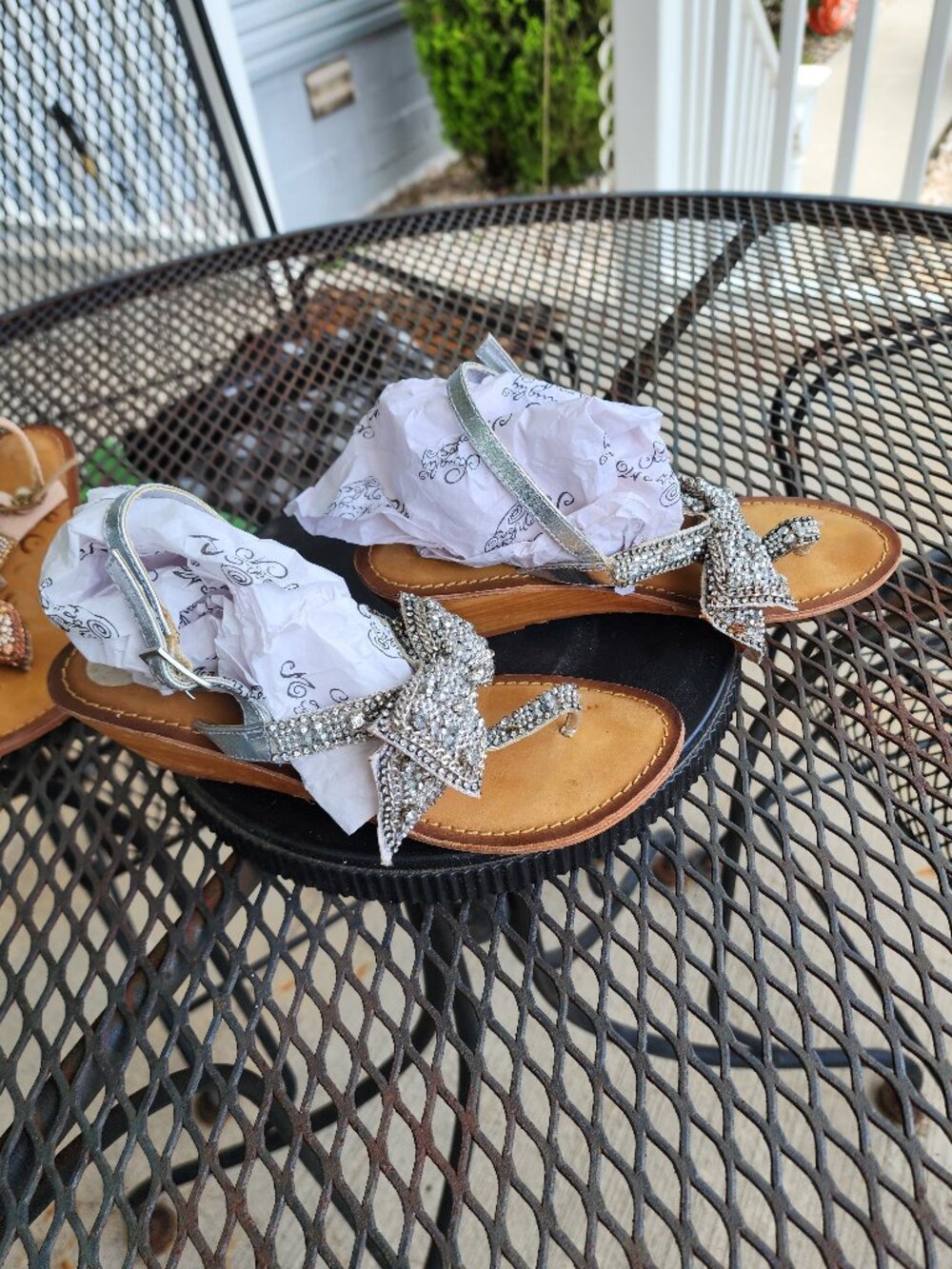 Womens Naughty Monkey Beaded Sandal EUC